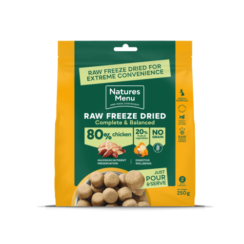 Natures Menu Complete and Balanced Freeze Dried 80/20 Chicken 250g